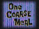 spongebob - One Coarse Meal